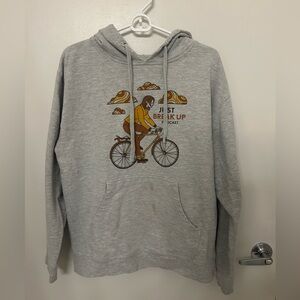 Gray Just Break Up Hoodie